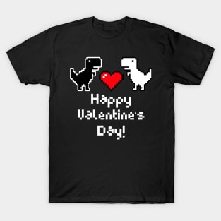 Happy Valentines Day Pixel Art T-Shirt